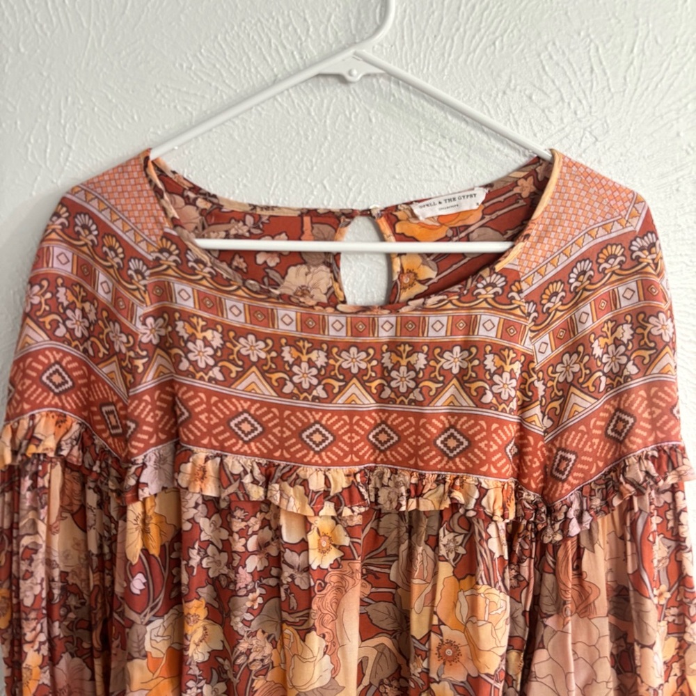 Spell & The Gypsy Collective XL Amethyst Blouse in Amber - Picture 6 of 8